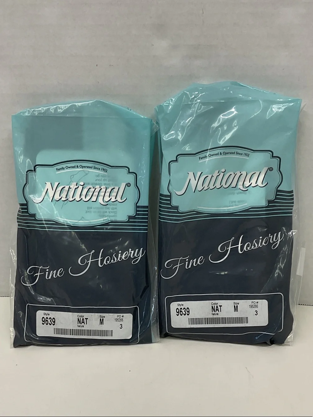 National Fine Hosiery knee high Stockings - Natural-size medium- total of 5